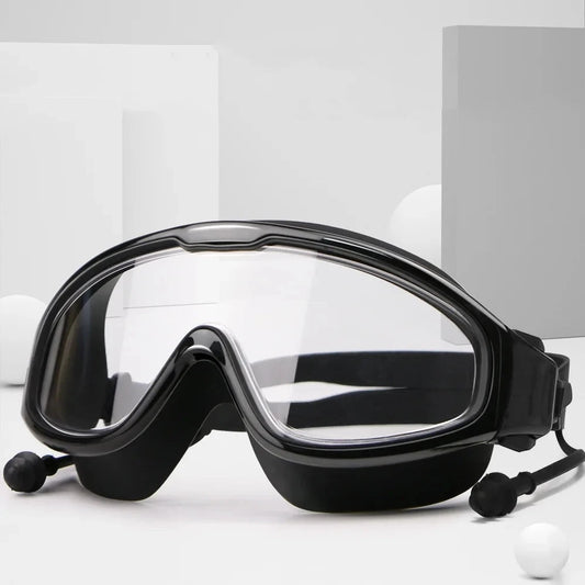 HD Swimming Goggles with Earplugs – Comfort & Clarity in Every Swim
