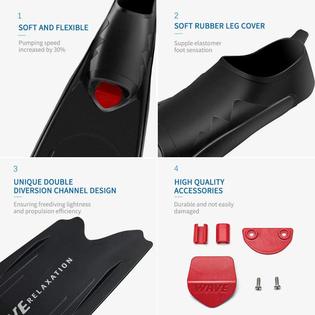 Elite Long Blade Freediving Fins – Built for Speed, Depth & Performance
