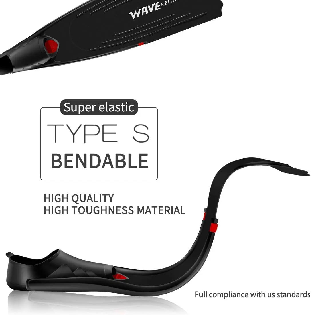 Elite Long Blade Freediving Fins – Built for Speed, Depth & Performance
