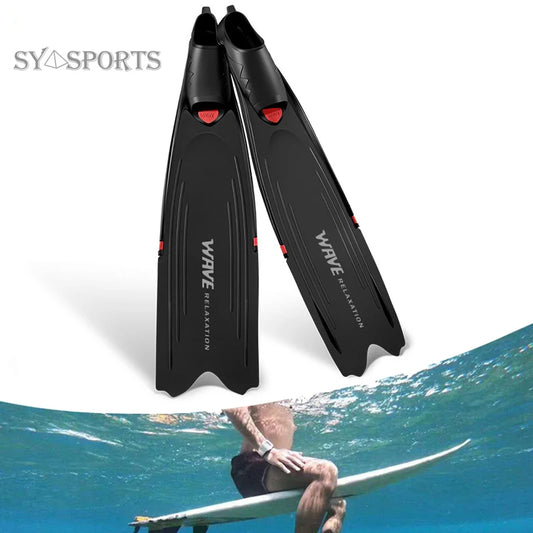 Elite Long Blade Freediving Fins – Built for Speed, Depth & Performance