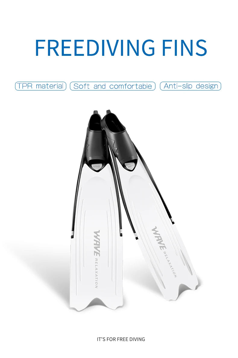 Elite Long Blade Freediving Fins – Built for Speed, Depth & Performance