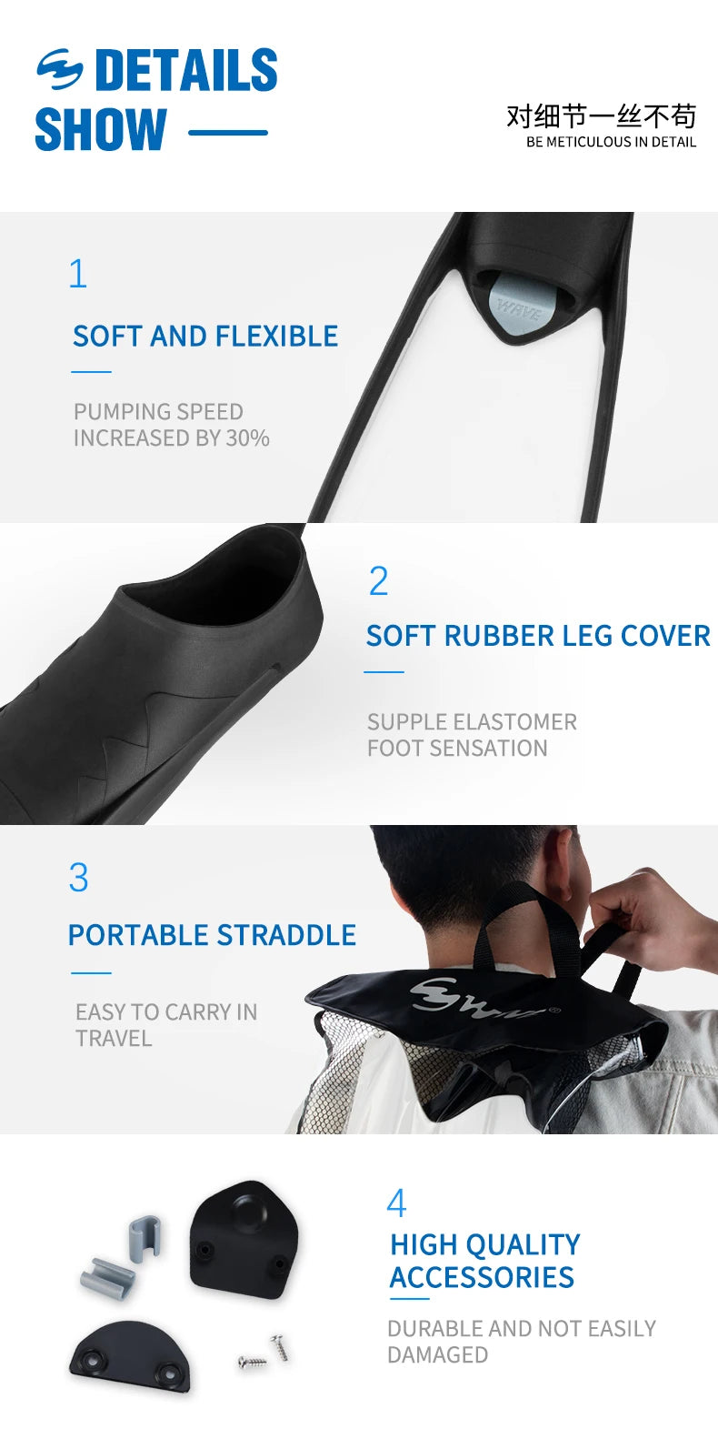 Elite Long Blade Freediving Fins – Built for Speed, Depth & Performance