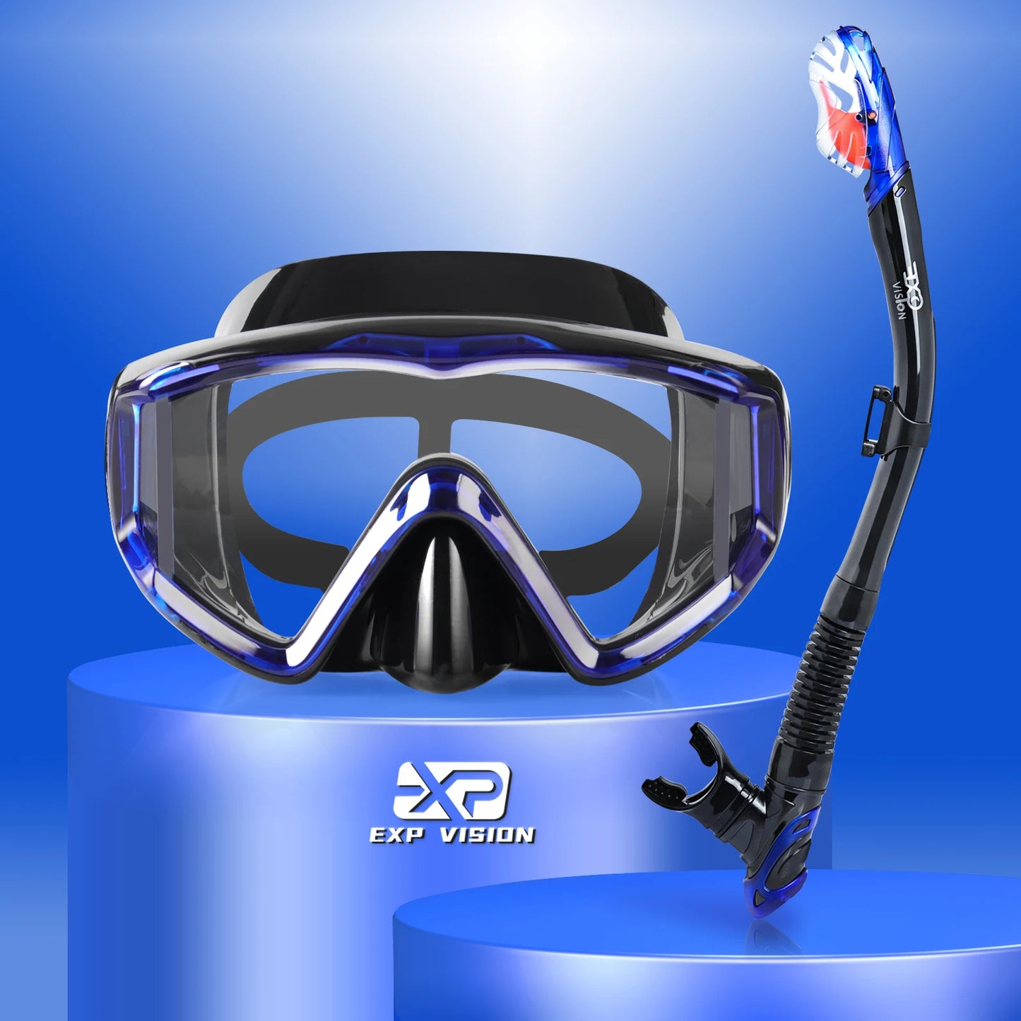 Panoramic Snorkeling Set – Anti-Fog Mask with Dry Top Snorkel