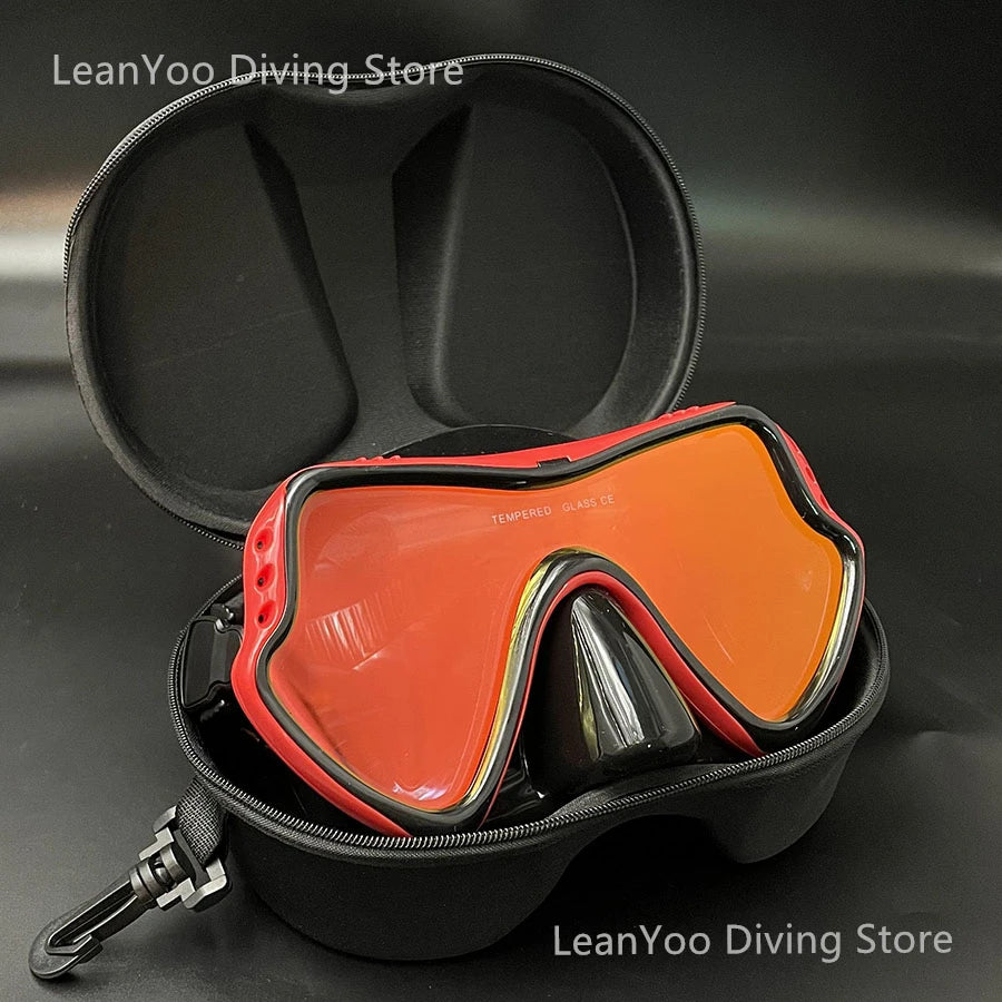Mirrored Lens Diving Mask – Anti-Glare Snorkeling & Swimming Goggles