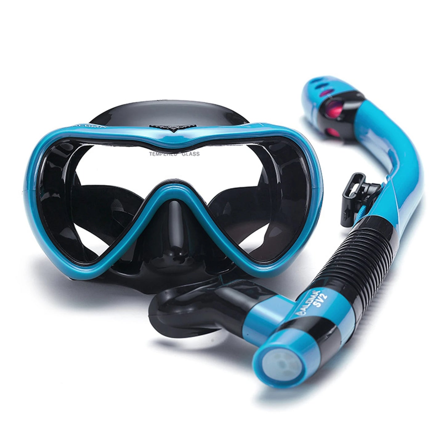 Leakproof Snorkel Set – Anti-Fog Diving Mask & Dry Top Snorkel
