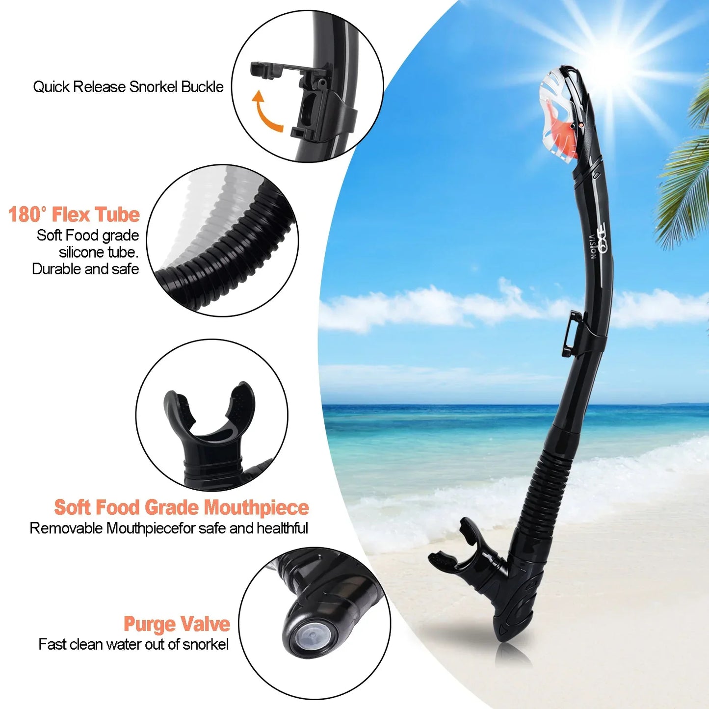 Panoramic Snorkeling Set – Anti-Fog Mask with Dry Top Snorkel
