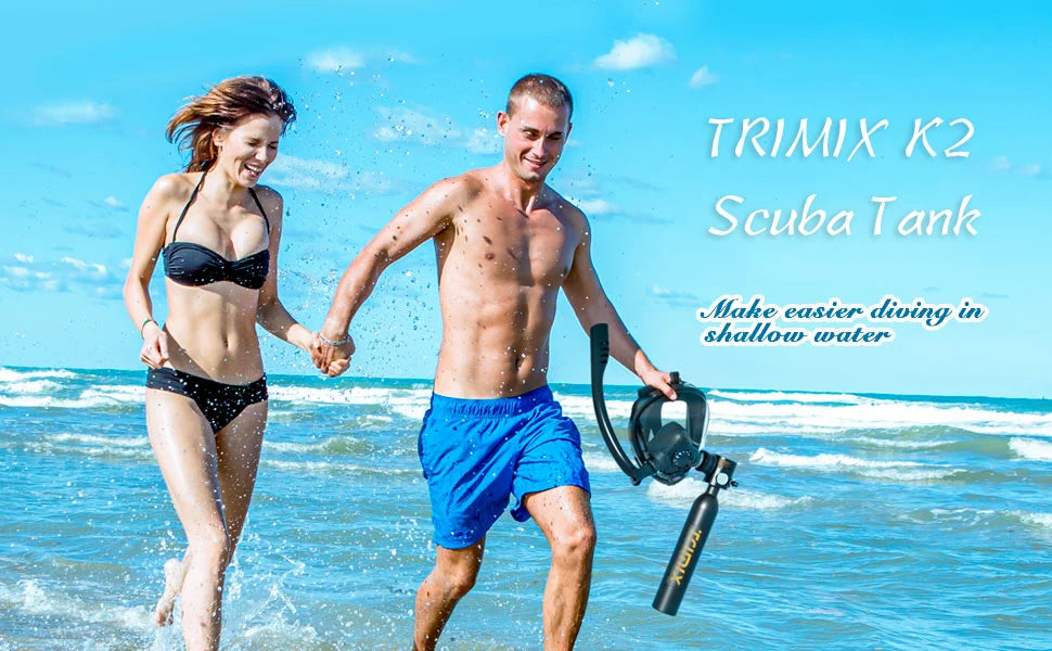 TRIMIX 0.5L Mini Scuba Tank & Snorkeling Mask Kit