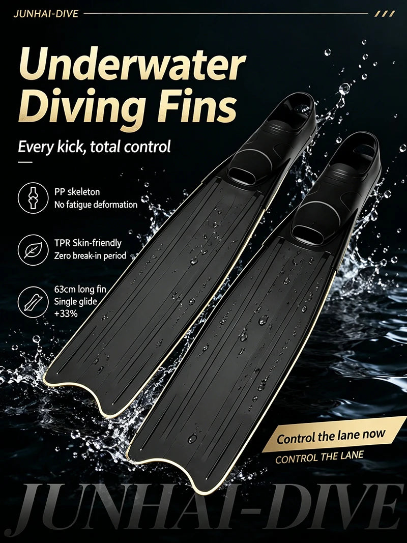 Freediving Long Fins F6813 – Lightweight Performance Swim Flippers