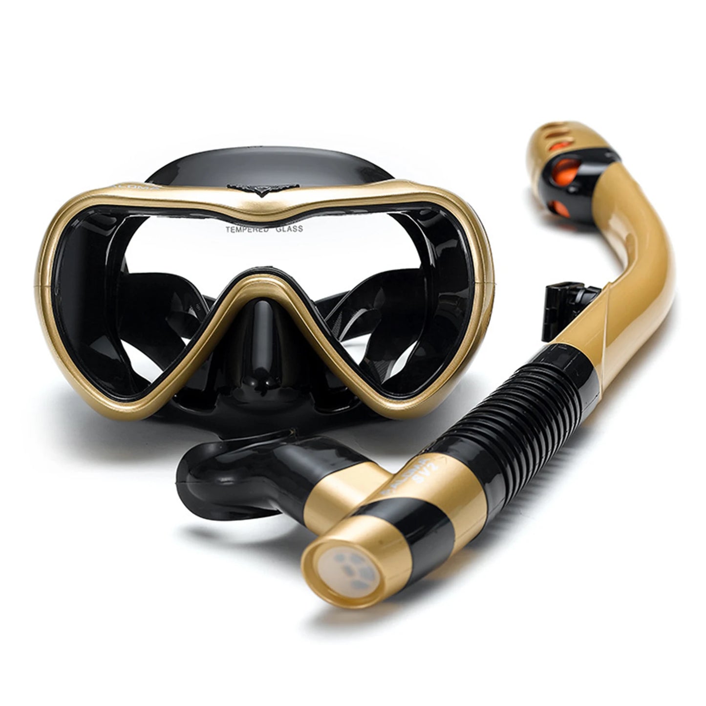 Leakproof Snorkel Set – Anti-Fog Diving Mask & Dry Top Snorkel