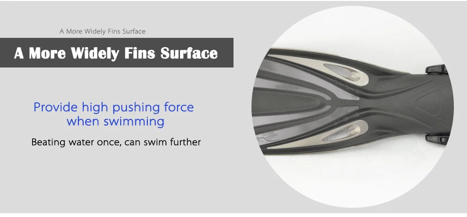 KEEP DIVING Open Heel Long Fins – Professional Diving & Snorkeling Flippers