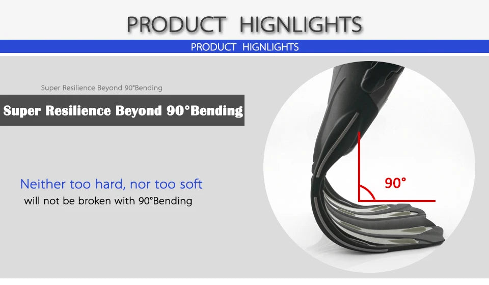 KEEP DIVING Open Heel Long Fins – Professional Diving & Snorkeling Flippers