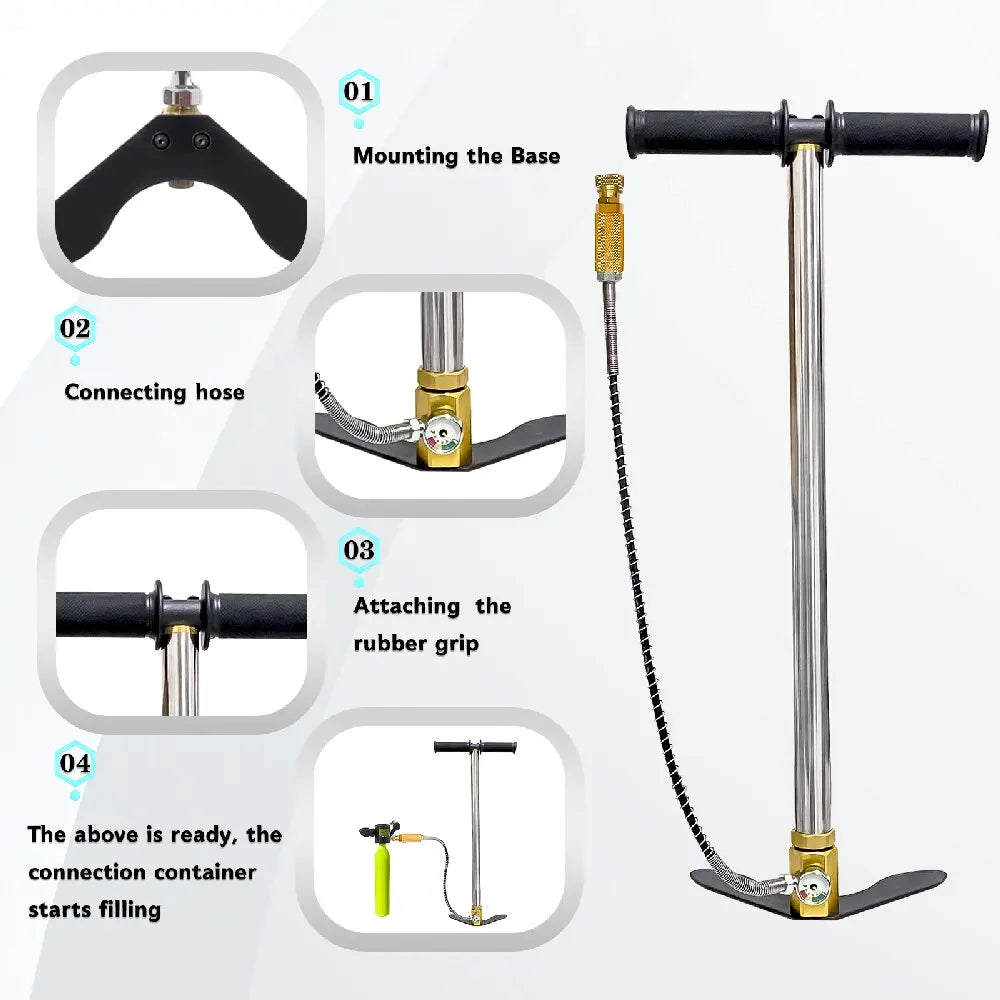 High-Pressure PCP Hand Pump – 4500 PSI / 30MPa