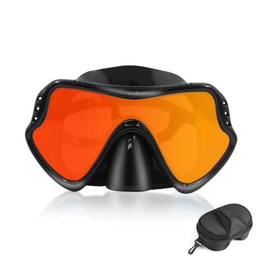 Mirrored Lens Diving Mask – Anti-Glare Snorkeling & Swimming Goggles