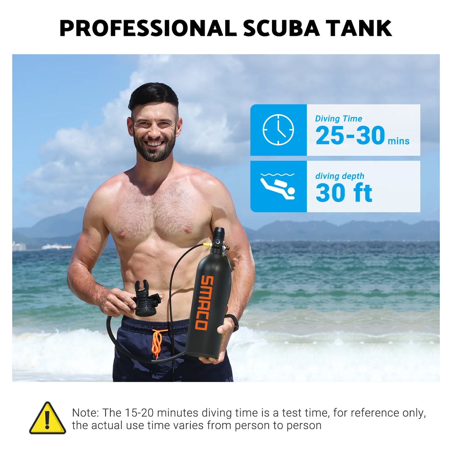 SMACO S700 Pro Mini Scuba Tank – 25-30 Minute Dive System
