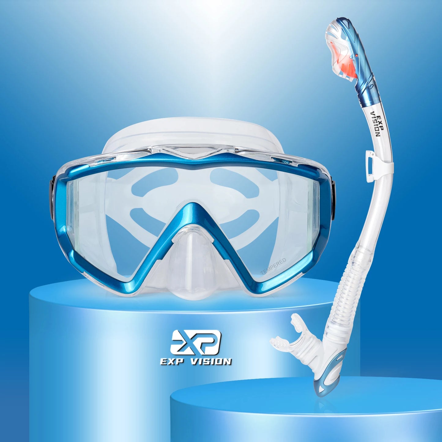 Panoramic Snorkeling Set – Anti-Fog Mask with Dry Top Snorkel