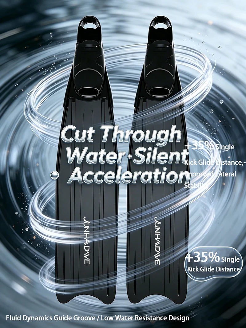 Freediving Long Fins F6813 – Lightweight Performance Swim Flippers