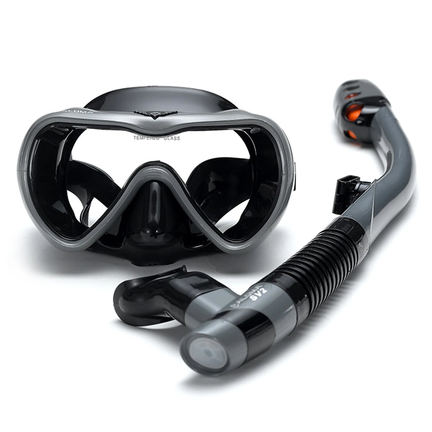 Leakproof Snorkel Set – Anti-Fog Diving Mask & Dry Top Snorkel