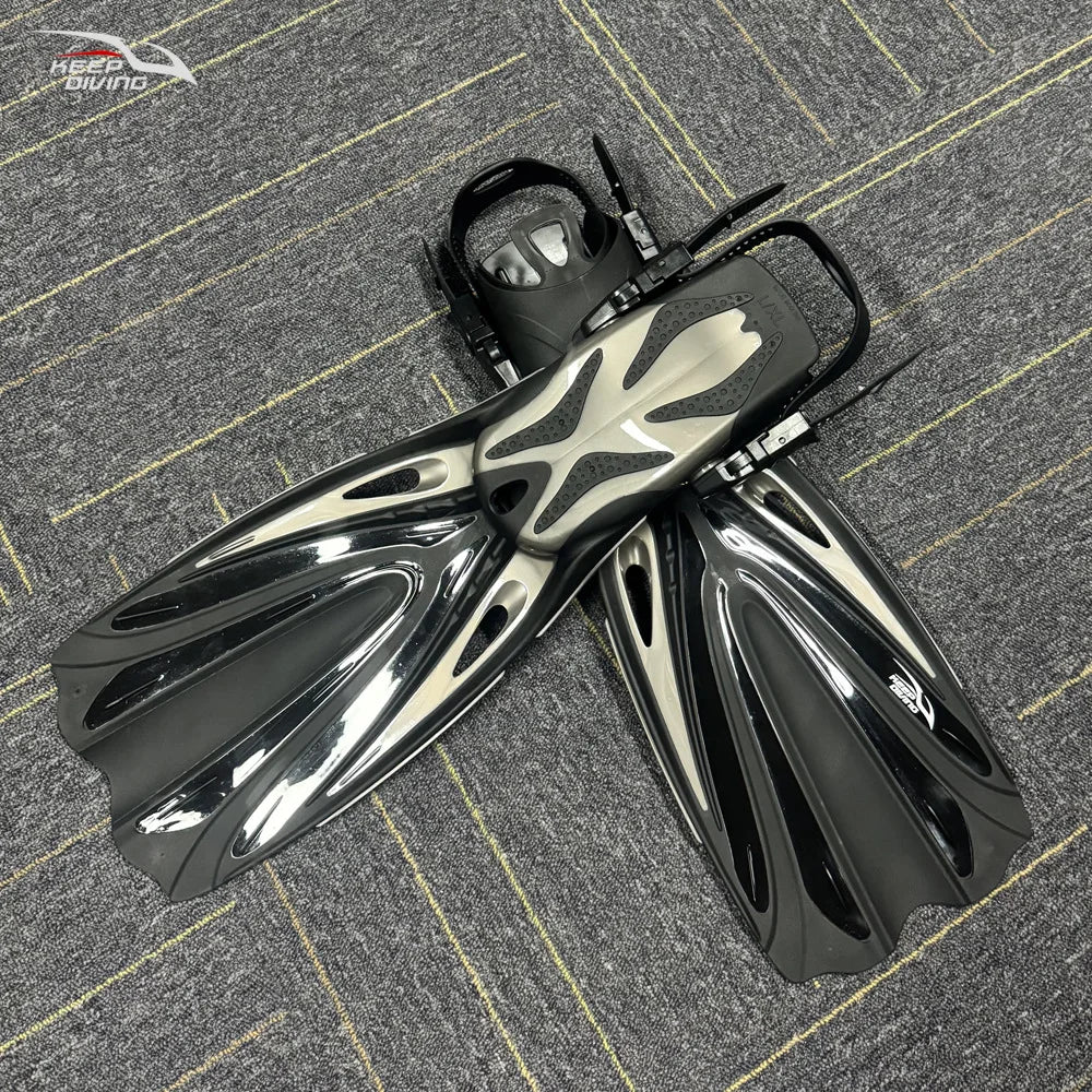 KEEP DIVING Open Heel Long Fins – Professional Diving & Snorkeling Flippers