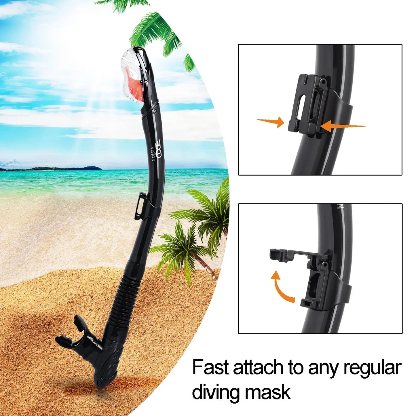 Panoramic Snorkeling Set – Anti-Fog Mask with Dry Top Snorkel