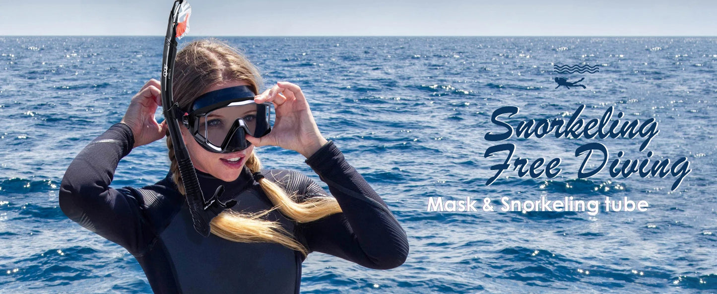 Panoramic Snorkeling Set – Anti-Fog Mask with Dry Top Snorkel