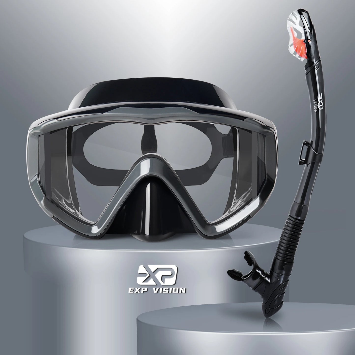 Panoramic Snorkeling Set – Anti-Fog Mask with Dry Top Snorkel