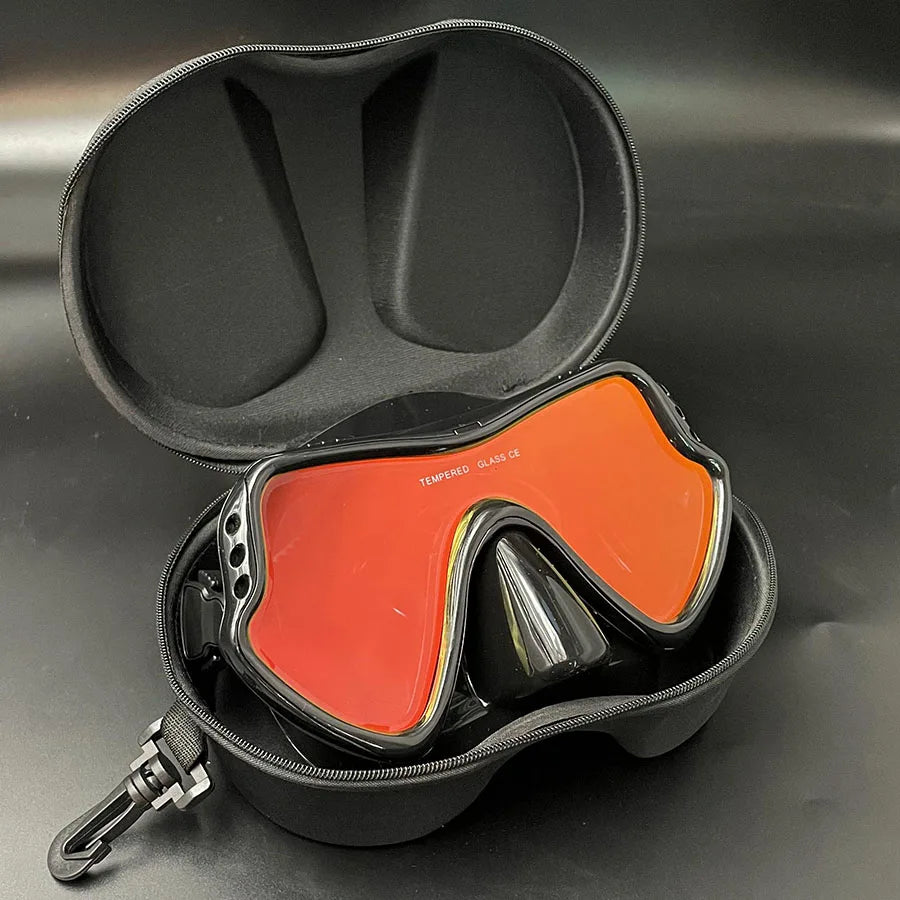Mirrored Lens Diving Mask – Anti-Glare Snorkeling & Swimming Goggles