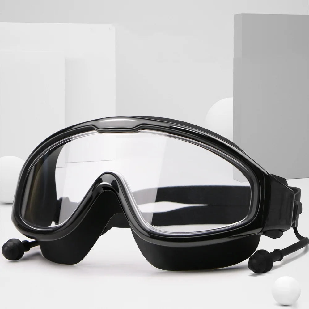 HD Swimming Goggles with Earplugs – Comfort & Clarity in Every Swim