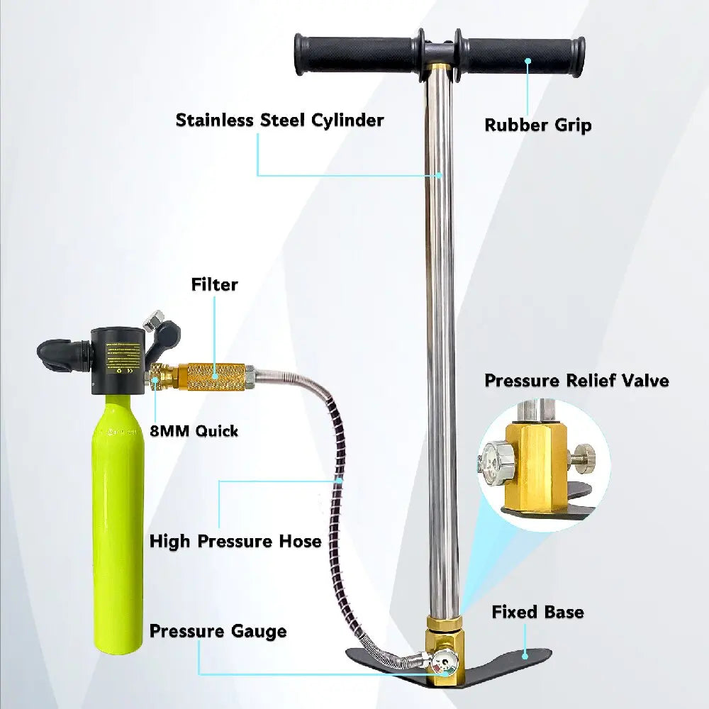 High-Pressure PCP Hand Pump – 4500 PSI / 30MPa