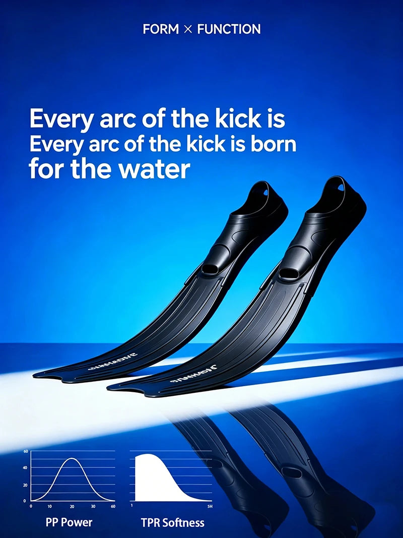Freediving Long Fins F6813 – Lightweight Performance Swim Flippers