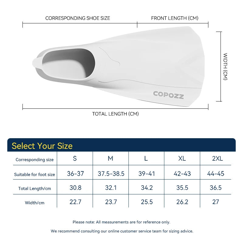 COPOZZ Performance Swim Fins – Speed & Comfort Underwater