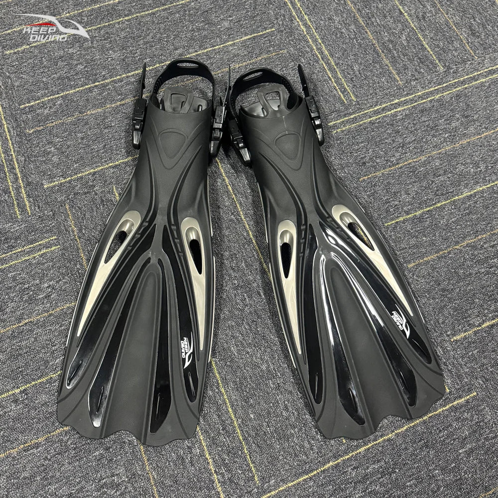 KEEP DIVING Open Heel Long Fins – Professional Diving & Snorkeling Flippers