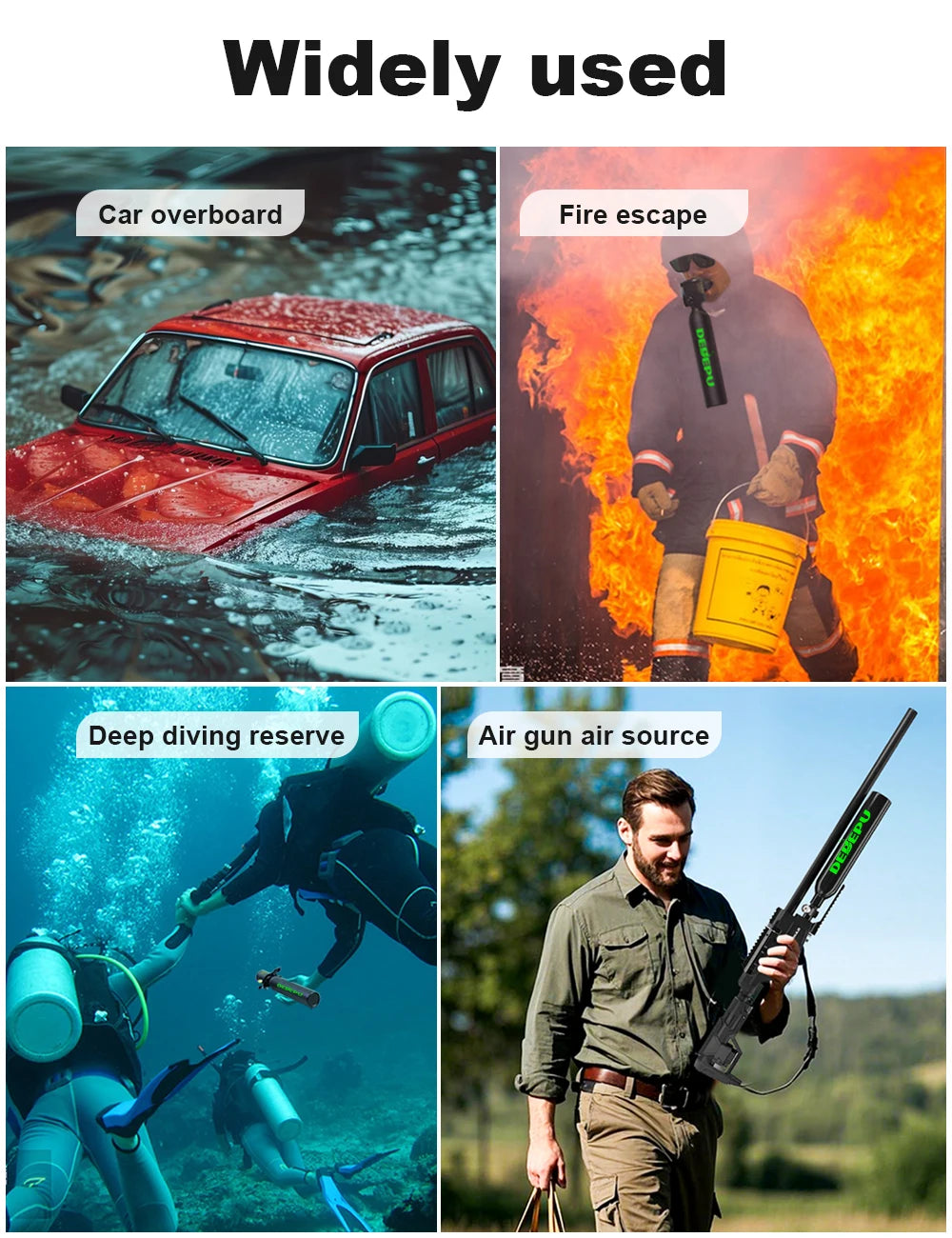 DEDEPU Portable Scuba Tank with Full Face Mask – Explore More Underwater