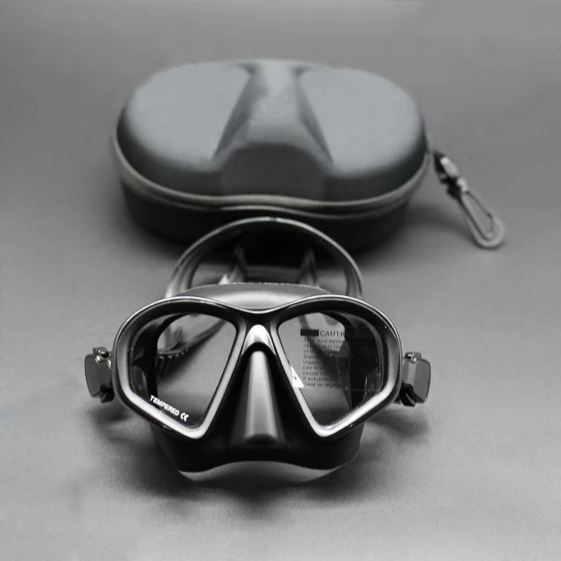 Premium Scuba & Snorkeling Set – Tempered Glass Mask with Dry Snorkel
