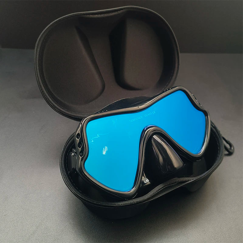 Mirrored Lens Diving Mask – Anti-Glare Snorkeling & Swimming Goggles
