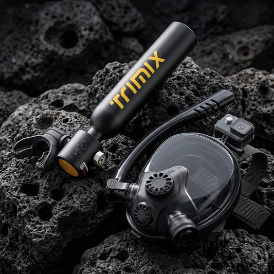 TRIMIX 0.5L Mini Scuba Tank & Snorkeling Mask Kit