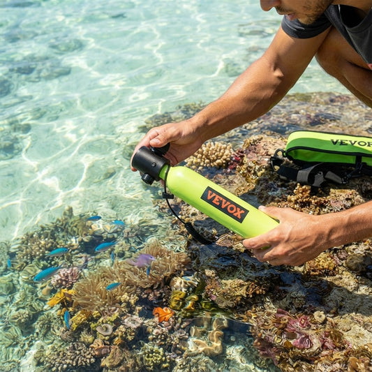 Mini Scuba Tank, 0.5L Portable Diving Tank For Underwater Breathing, Reusable Lung Diving Cylinder Up To 10 Minutes Dive Time, Emergency Rescue Pony Bottle With Bag And Lanyard For Snorkeling